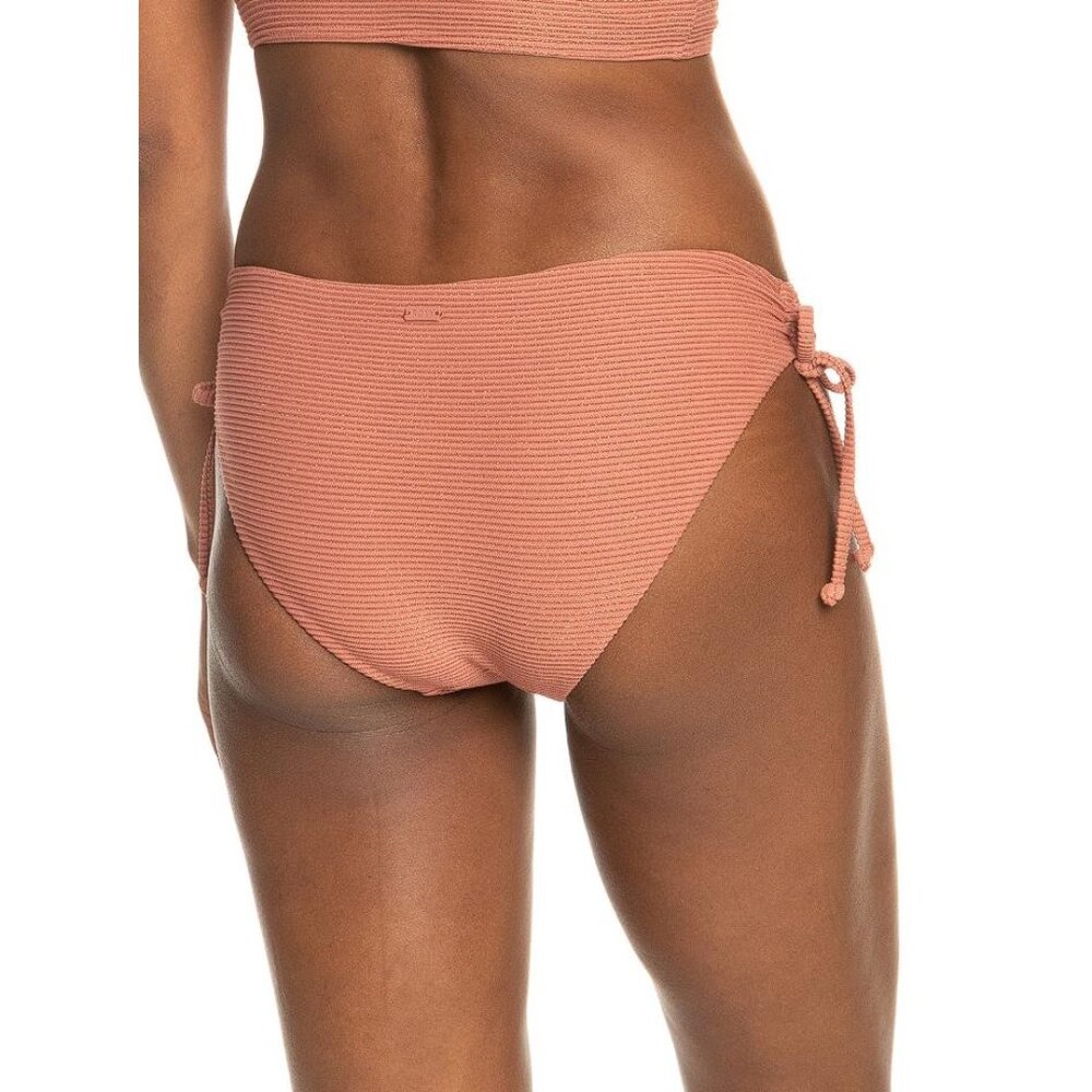 ROXY Women's Coconut Crew Hipster Bikini Bottoms In Cedar Wood - Picture 3 of 9